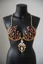Gold Color Stone Bikini Top Bralet Body Accessory - 2
