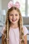 Braided Children's Crown with Pink Color Ribbon