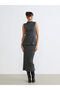 Rmz Gi̇yi̇m Farkiyla Slim Fit Slit Skirt