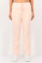 Women Street Fit Front Pleat Straight Leg Pants, Pink