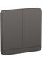 RACO AvatarOn 2 Gang 2 Way Switches 250V 16Amps (10, Dark Grey) - 2