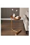 Modern C-shaped Side Table For Tea And Coffee,wooden Water Resistant Top