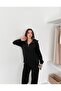 Women's Selani̇k Stand-Up Collar Zippered Knitted Fabric Bottom/Top Set - 8
