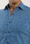 Collared Snap Fastener Long Sleeve Printed Shirt - 4
