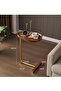 Modern C-shaped Side Table For Tea And Coffee,wooden Water Resistant Top - 2