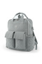 Quilted Diaper Backpack w/ Changing Mat - Gray - 2