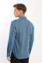 Long Sleeve Snap Button Cotton Lycra Patterned Men's Shirt - 7