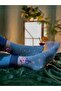 5-Piece Cotton Embroidered Patterned Socks Set – Grade a Fabric, Women's & Girls' Student Socks, Comfort & Soft - 4