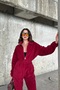 Mock Neck Zip-Up Loose Fit Fleece Warm Long Sleeve Jumpsuit - 3