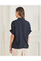 Women Black Jacquard Shirt Blouse - 3