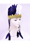 Black and White Feathered Native American Headdress |   Fan Headgear - 2