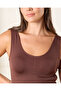 Women Brown Seamless Shapewear Vest brown - 4