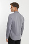 Long Sleeve Snap Button Cotton Lycra Patterned Men's Shirt - 8