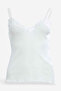 White Strappy Lace Vest - 3