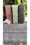 (Set with 4Th Bag) Avangard Series Dowry Jacquard 50X90 Cm. Bukle Textured Hand, Face Towel - 5