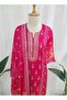 Pink Embroidered Cotton Suit - 3