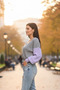 Women's Gray Buttoned Color Block Knitwear Cardigan - 4