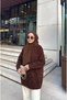 New Season Premium Quality Brown Silvery Sweater - 2
