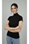 Women's 3-Piece Stretch Fabric Flexible Half Fisherman Short Sleeve Black - Navy Blue - White Badi - 2