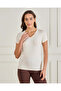 Women Beige Basic T-Shirt