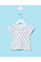 Infant Girls White Printed T-Shirt