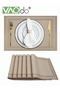 6 Pieces Placemat High-quality PVC Material Heat Insulation Anti-oil Not Easy to Mold Suitable for H