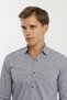 Snap Fastener Long Sleeve Printed Men's Shirt - 8