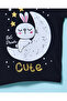 Infant Girls Black Printed T-Shirt - 3