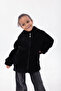 Hooded, Pocketed, Plush Children's Coat Rb-680 - 5