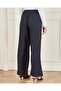 Women Black Solid Wide Leg Casual Trouser - 3