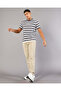 Men Beige Basic Track Pants - 5