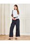 Women Black Solid Wide Leg Casual Trouser - 2