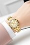 Steel Case Women Wrist Watch Bracelet Gift Gold Color Zmfer212 - 2