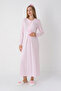 Lace Detailed Viscose Fabric Maternity Nightgown and Robe Set of 2 - Includes Slippers and Crown as a Gift - 3