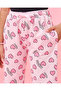 Girls Pink Heart Print Active Pants - 4