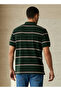 Men Short Sleeve Striped Polo T-shirt - 3