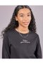 Senior Girls Black Printed Sweatshirt - 4