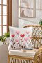 Soft Velvet Printed 43 X 43 cm Throw Pillow Cover