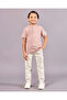 Boys Pink Mandarin Collar Polo Shirt - 2