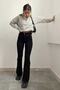 High Waist Colorfast Black Spanish Jeans Lycra - 3
