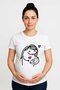 Pregnant Printed Women Tshirt Cotton Combed Fabric
