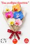 Orchid Hair Clip Bouquet - 6 Pieces Double-Sided Large Size Hairpins with Pearls - Mixed Colors Will Be Sent - 2