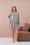 Women's Crew Neck Sweater Short Skirt Two-Piece Knitwear Set - 4