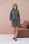 Women's Crew Neck Sweater Short Skirt Two-Piece Knitwear Set - 5