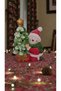 Special for New Year Snowman Pine Tree Figurine Lighted Christmas Ornament Size: 16cm *10 cm - 2