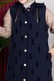 Feather Detailed Quilted Vest Tsd250216 Navy Blue - 5