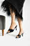 Women's Thin Heeled Pointed Toe Slippers (9cm) - 4