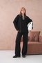 Women's Polo Neck Half Placket Casual Sweater Oantolon Two-Piece Knitwear Set - 4