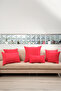 Cozy Suede Textured Plain Punch (Punch) Style Decorative Throw Pillow Cover with Optional Sizes - Red - 6