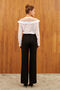 Black Wide Leg High Waist Trousers - 5